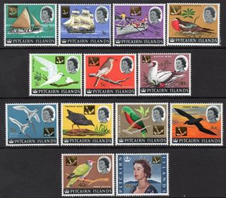 Pitcairn Islands Mnh 1967 Sg69 - 81 Decimal Currency Overprint Set