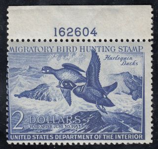 Tdstamps: Us Federal Duck Stamp Scott Rw19 Nh Og Gum Skip P Single Cv$95.  00