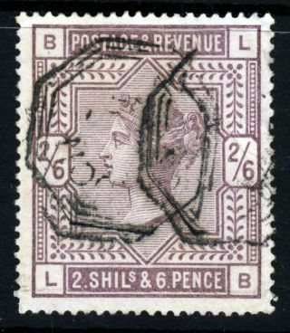 Gb Queen Victoria 1884 2/6d.  Lilac Sg 178 (specialised K10[1]) Vfu
