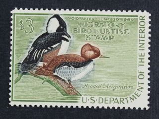 Ckstamps: Us Federal Duck Stamps Scott Rw35 $3 Nh Og Cv$65