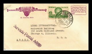 Dr Jim Stamps Airmail Postal Service Mexico Lions International Cover