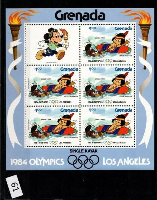 == Grenada 1984 - Mnh - Disney - Olympics