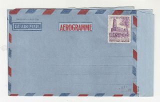 Norfolk Island,  Aerogramme,  C1960 Formular,  10d.  Added, .