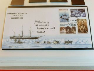 British Antarctic Territory 2005 Sg 407 - 410 Shackleton Expedition 1st Day Cover