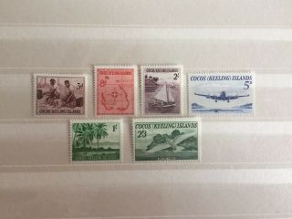 Cocos Keeling Islands 1963 First Issue In Perfect Unmounted