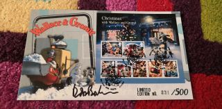 2010 Stamp Centre Wallace Gromit Christmas Ms First Day Cover Signed Bob Baker