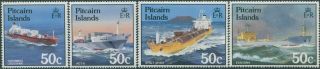 Pitcairn Islands 1985 Sg273 - 276 Ships Set Mnh