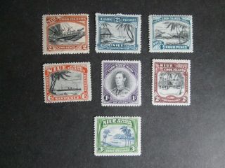 1944 - 46 Niue Definitive Part Set Mounted
