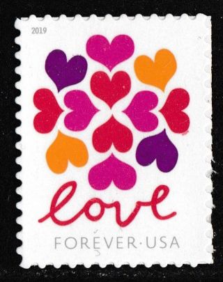 Us 5339 Love Hearts Blossom Forever Single (1 Stamp) Mnh 2019