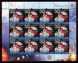 Moldova 2019 50th Anniversary Of The Apollo 11 Space Mission Sheetlet Mnh