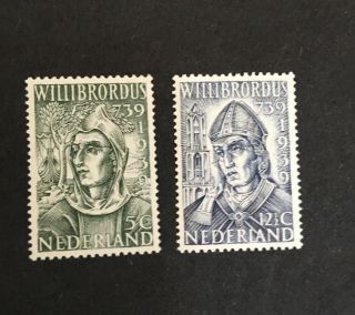 Netherlands 1939 Scott 212 - 213 Mnh