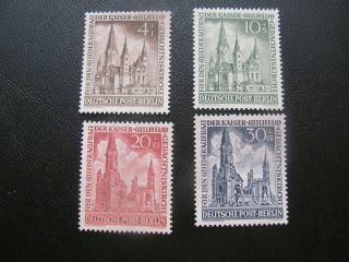 Germany/berlin 1953 Sc 9nb8 - 11 Church Set Mnh $18