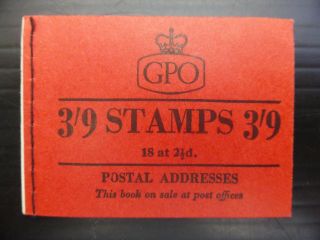 Gb Wilding April 1957 - 3/9 Booklet G19 Cat £30 See Below Price Fp8219