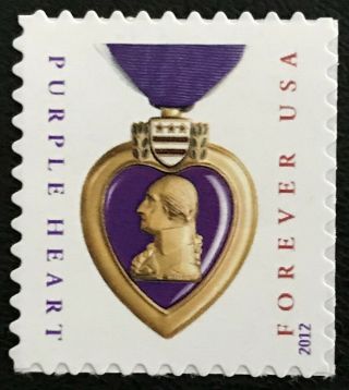 2012 Scott 4704 Forever - Purple Heart - Single Stamp - Nh