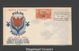 A2zed Us Cover 1028 6th Annual Tulip Festival Sublime Cachet 15 May 1954 Ny