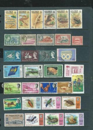 Solomon Islands Lot 1 Selection Of Stamps Good Range M/u (8119]