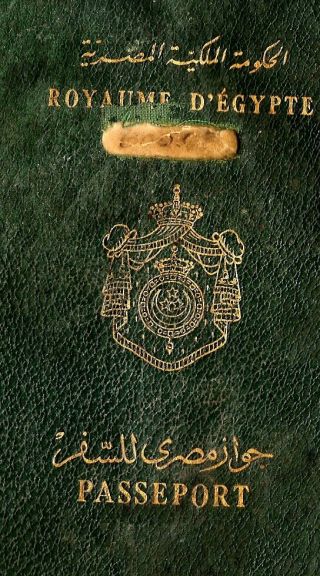 Egypt Kingdom Expired Passport W/ Revenues&visas Saudi Arabia Via Suez Canal