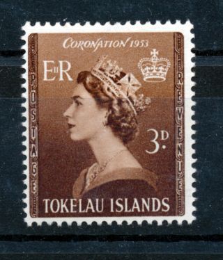 Tokelau 1953 Coronation Sg4 Block Of 4 Mnh