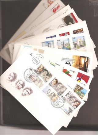 Israel 1991 Complete Year Fdc Set With Souvenir Sheets