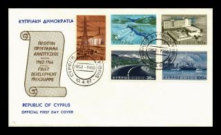 Dr Jim Stamps Republic Of Cyprus Combo Development Program Fdc Cover