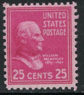Scott 829 - Mnh - 25c William Mckinley - Presidential " Prexie " Series - 1938,