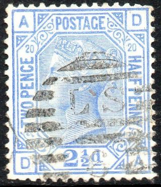 1880 Sg 142 2½d Blue 