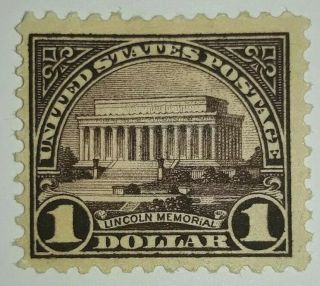 Travelstamps: 1923 US Stamps Scott 571,  Lincoln Memorial,  Og,  Hinged 2