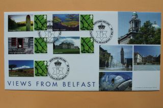 2008 Views From Belfast Fdc - Covers In A Limited Edition