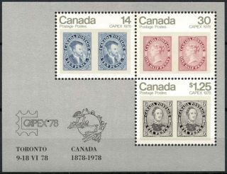 Canada 1978 Sg Ms917 Capex Stamp Exhibition Mnh M/s D6558