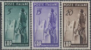 Italy Erp European Recovery Program 1949 Mh - 120 Euro