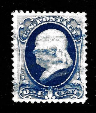 Hick Girl Stamp - Old U.  S.  Sc 182 Xf.  Franklin,  Issue 1879 Y4099