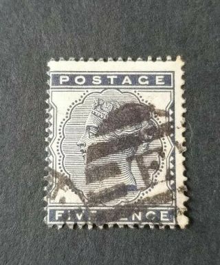 Gb Stamps Queen Victoria Sg 169 5d Indigo
