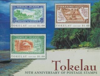 Tokelau 1998 Sg277 Postage Stamps Anniversary Ms Mnh