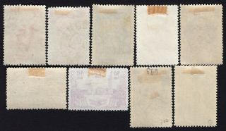Russia USSR 1939 Incomplete set SC 591 - 600.  Line perf.  MH/Used.  CV=$62 2