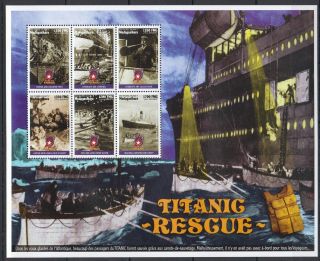 X628 1998 Madagascar Ships Art Titanic Resgue 1kb Mnh Stamps