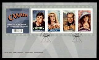 Dr Who 2006 Canada Hollywood Stars Mary Pickford John Candy S/s Fdc C133972