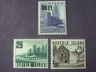 Norfolk Island 26 - 28 - Never/hinged - - Complete Set - - - - Qeii - - - - 1960