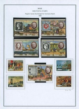 Niue Album Page Lot 55 - See Scan - $$$