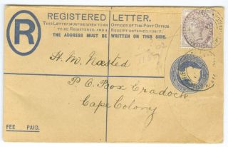 Cape Of Good Hope/boer War: Registered Ps,  British Fpo To Cradock 1901.  (2)