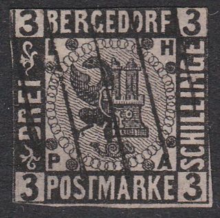 Germany Bergedorf An Old Forgery Of A Classic Stamp. . .  C135