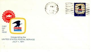 1396 July 1 1971 Postal Service First Day Charleston West Virginia