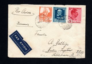 Romania 1940 Airmail Cover From Barneasa To Germany,  Censorship Mark