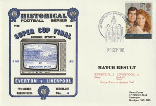 30 September 1986 Everton V Liverpool Cup Final Dawn Football Cover