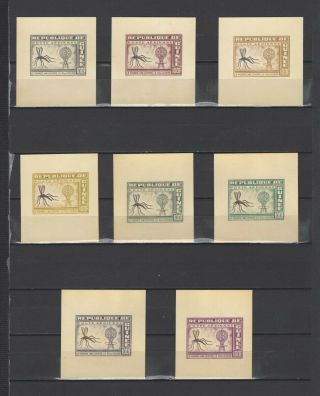 ,  1962 Against Malaria 100 Nominal In Different Colour Thick Paper