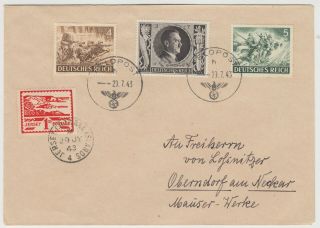 1943 German Occupation Of Jersey Combination Cover With German Feldpost Cd (8)