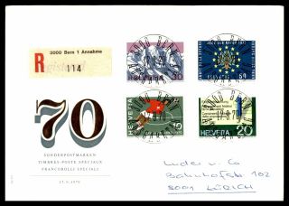 Mayfairstamps 1970 Switzerland Sonderpostmarken Registered Special Cancel Cover