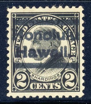 Honolulu,  Hawaii Precancel Type 525,  Black Harding Issue Scott 610
