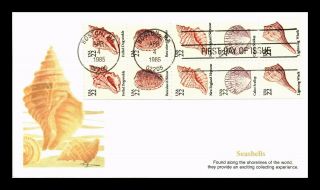 Dr Jim Stamps Us Seashells Booklet Pane First Day Cover Fleetwood