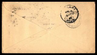 Philippines Goa to US Boston MA 1916 Uprated Stationery Cover 2