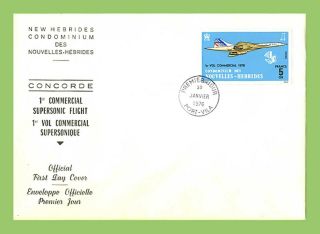 Fr.  Hebrides 1976 First Commercial Flight Of Concorde First Day Cover